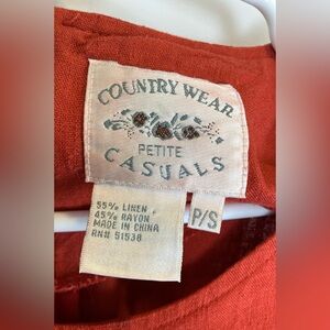 Vintage linen Country Wear Casuals Dress